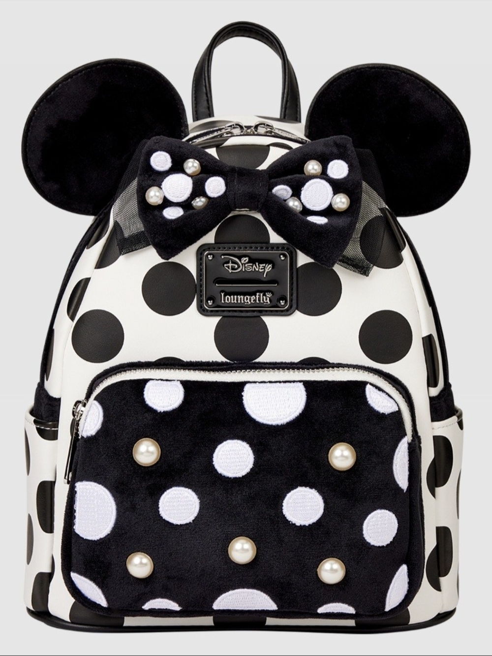 Loungefly Disney Minnie Mouse Exclusive Polka Dot Pearl Mini Backpack
